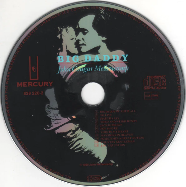 John Cougar Mellencamp - Big Daddy (CD, Album) - Image 3