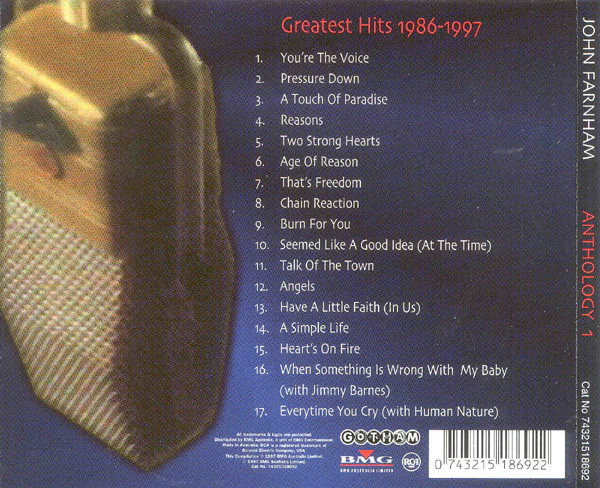 John Farnham - Anthology 1 (Greatest Hits 1986-1997) (CD, Comp, RM) - Image 2