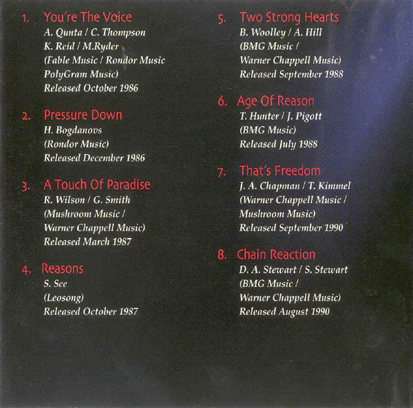 John Farnham - Anthology 1 (Greatest Hits 1986-1997) (CD, Comp, RM) - Image 4