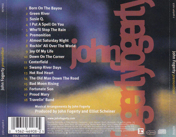 John Fogerty - Premonition (CD, Album) - Image 2
