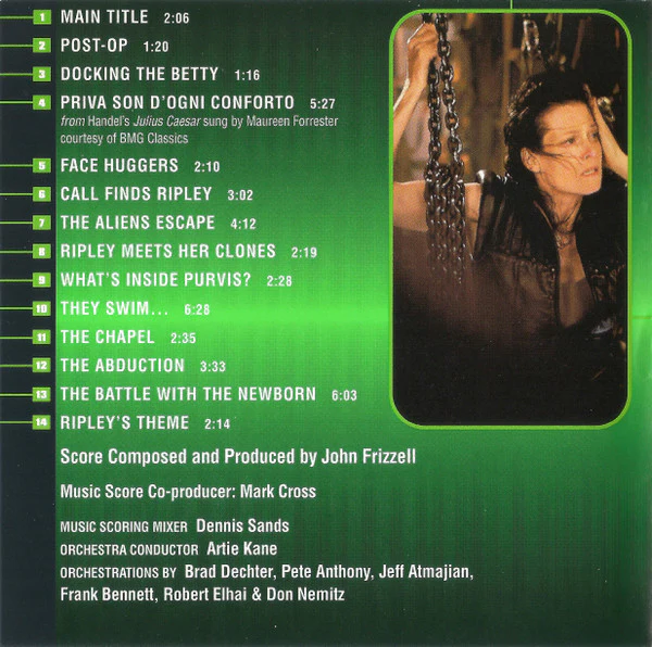 John Frizzell - Alien Resurrection (Original Motion Picture Soundtrack) (HDCD, Album) - Image 3