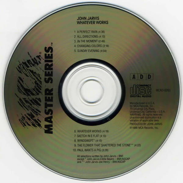 John Jarvis - Whatever Works (CD, Album) - Image 3