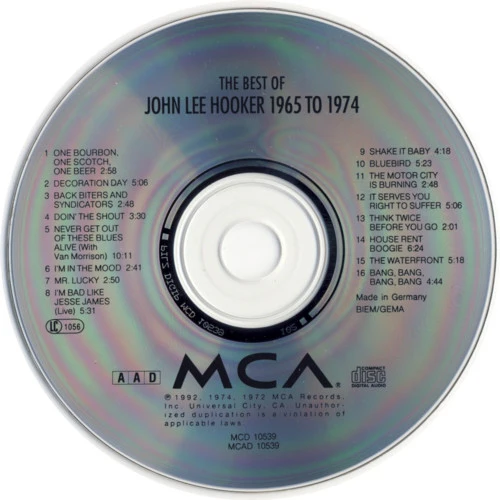 John Lee Hooker - The Best Of 1965 To 1974 (CD, Comp) - Image 3