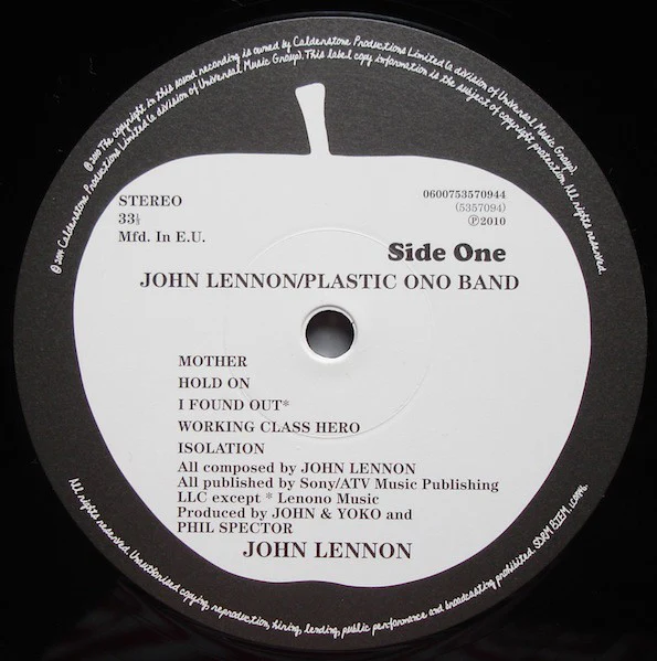 John Lennon / Plastic Ono Band* - John Lennon / Plastic Ono Band (LP, Album, RE, RM, 180) - Image 3