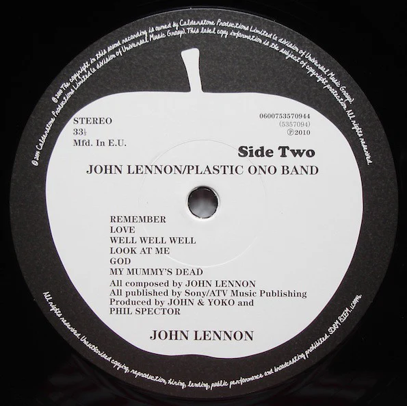 John Lennon / Plastic Ono Band* - John Lennon / Plastic Ono Band (LP, Album, RE, RM, 180) - Image 4