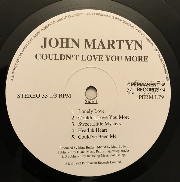 John Martyn - Couldn't Love You More (LP, Album) - Image 2