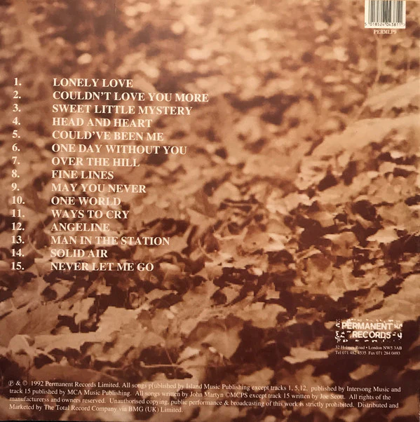 John Martyn - Couldn't Love You More (LP, Album) - Image 4