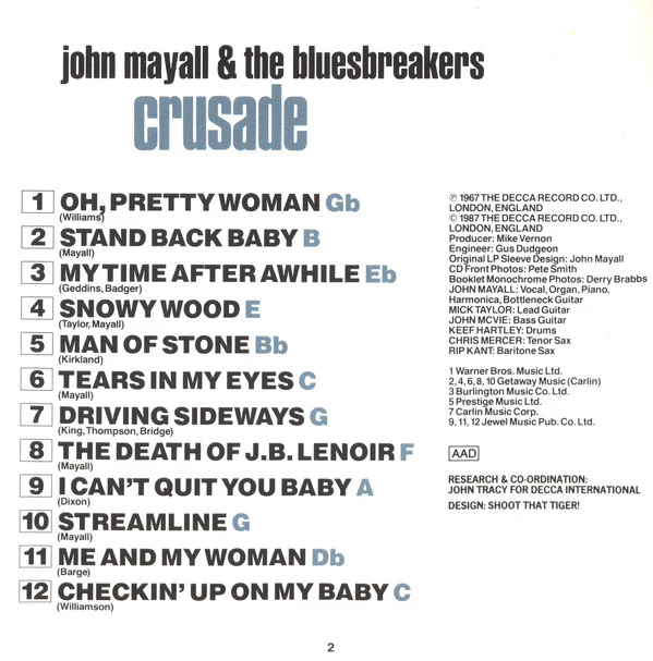 John Mayall - Crusade (CD, Album, RE, RM) - Image 5
