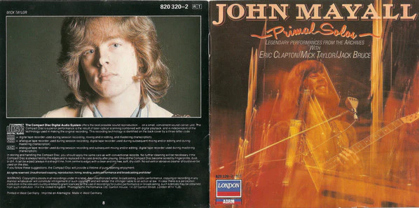 John Mayall - Primal Solos (CD, Album, RE, RM) - Image 4