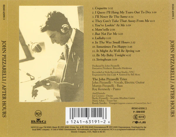 John Pizzarelli - After Hours (CD, Album) - Image 2