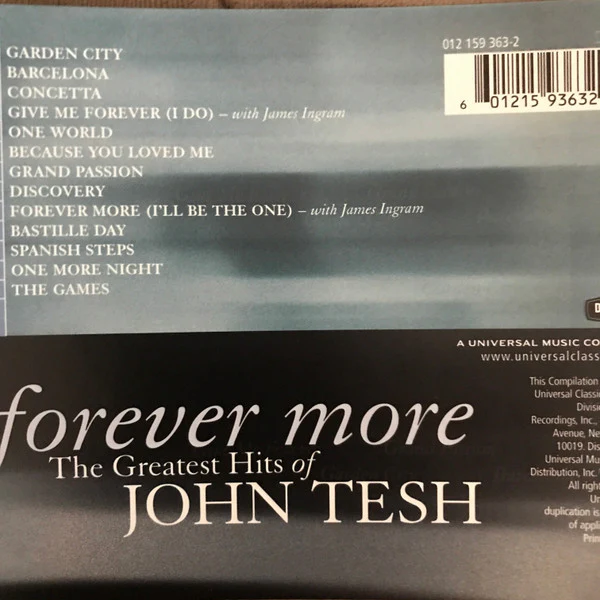 John Tesh - Forever More (The Greatest Hits Of John Tesh) (CD, Comp) - Image 2