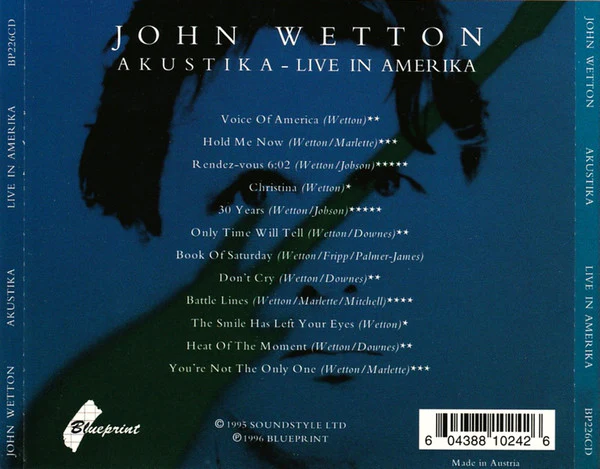John Wetton - Akustika Live In Amerika (CD, Album) - Image 2