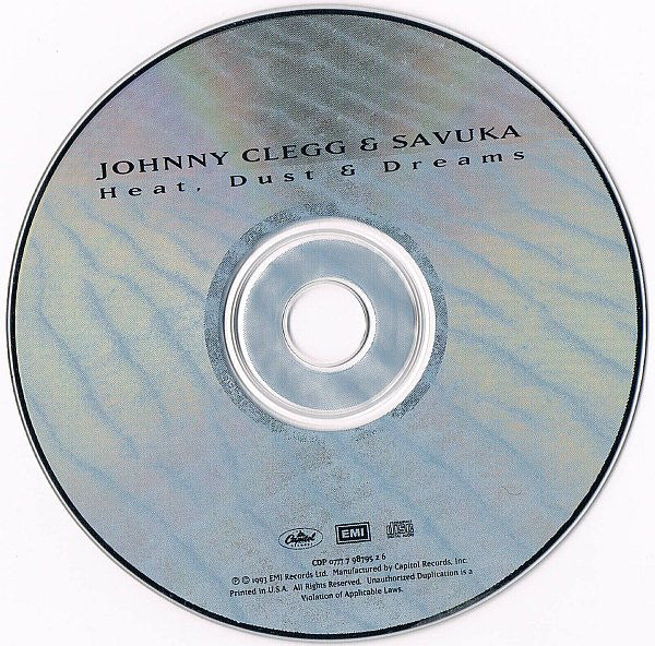 Johnny Clegg & Savuka - Heat, Dust & Dreams (CD, Album) - Image 3