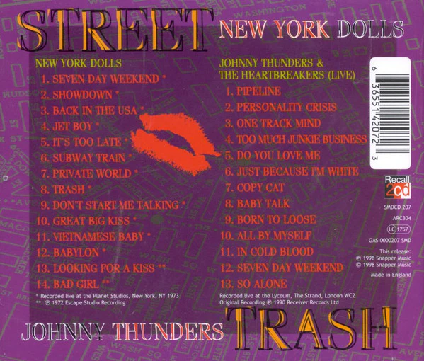 Johnny Thunders / New York Dolls - Street Trash (2xCD, Comp) - Image 3