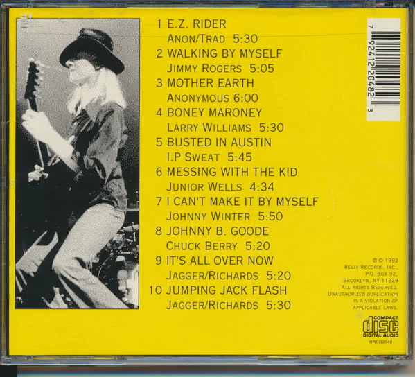 Johnny Winter - Walking By Myself (CD, Album) - Image 2