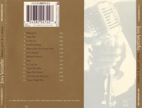 Jon Secada - Heart, Soul & A Voice (CD, Album) - Image 2