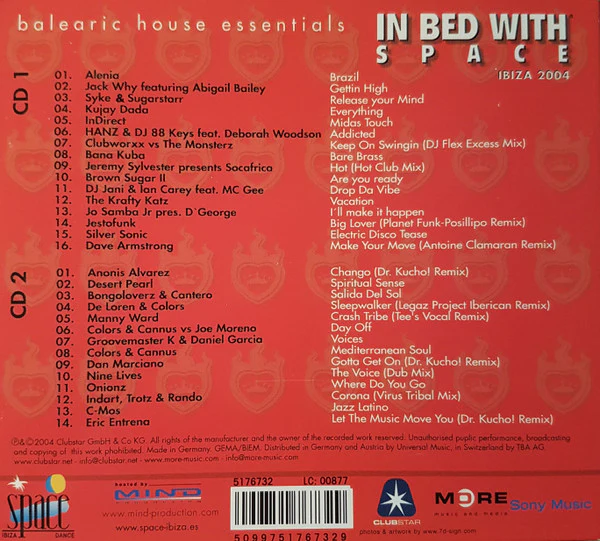 Jonathan Ulysses - In Bed With Space Ibiza 2004 (2xCD, Mixed) - Image 2