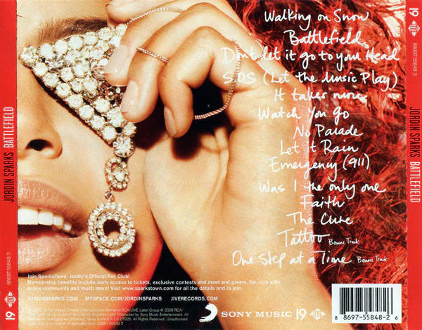 Jordin Sparks - Battlefield (CD, Album) - Image 2