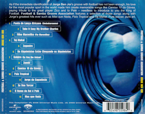 Jorge Ben Jor* - Football & Samba Groove Association (CD, Comp) - Image 2