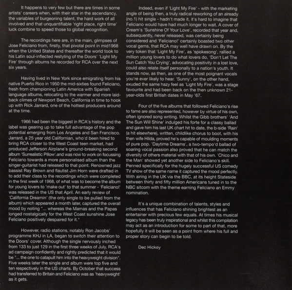 Jose Feliciano* - The Best Of Jose Feliciano (CD, Comp) - Image 4