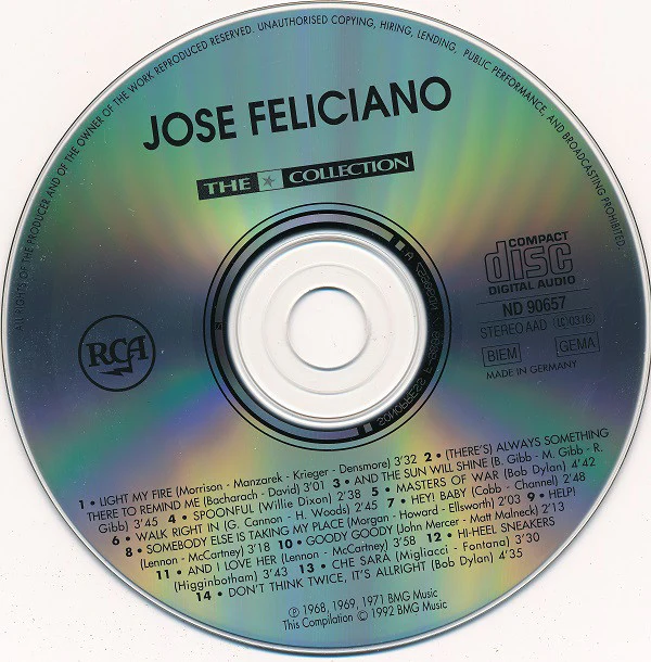 José Feliciano - The ★ Collection (CD, Comp) - Image 3