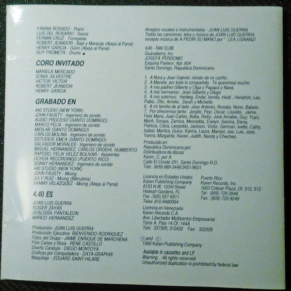 Juan Luis Guerra 4.40 - Bachata Rosa (CD, Album) - Image 2