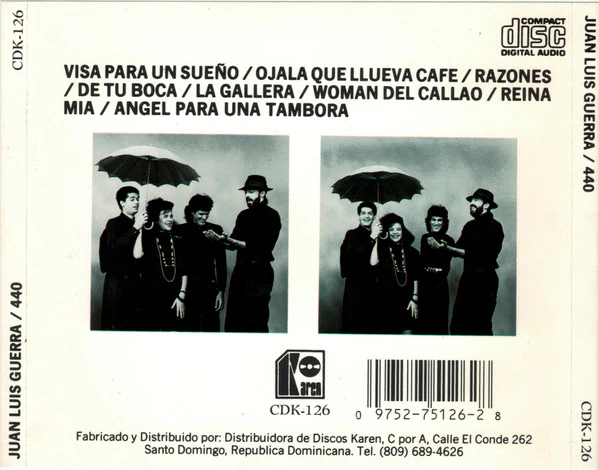 Juan Luis Guerra ● 440* - Ojalá Que Llueva Café (CD, Album) - Image 3