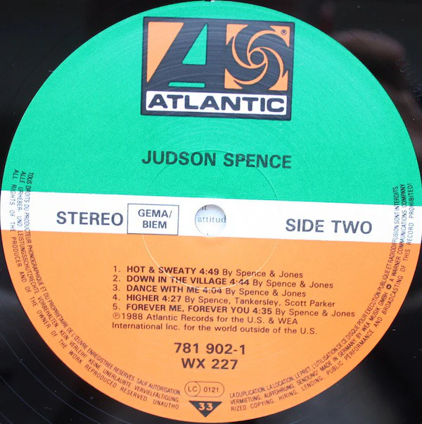 Judson Spence - Judson Spence (LP, Album) - Image 5