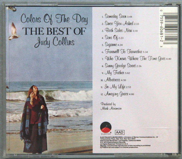 Judy Collins - Colors Of The Day The Best Of Judy Collins (CD, Comp) - Image 3