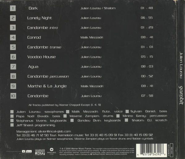 Julien Lourau - Gambit (CD, Album) - Image 2