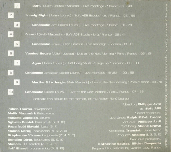 Julien Lourau - Gambit (CD, Album) - Image 3