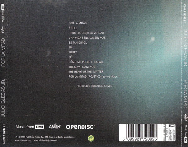 Julio Iglesias, Jr. - Por La Mitad (CD, Album) - Image 3