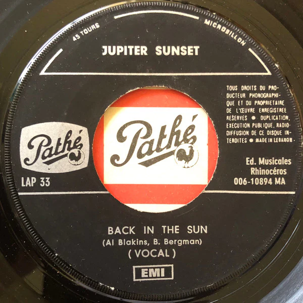 Jupiter Sunset - Back In The Sun (7", Single)