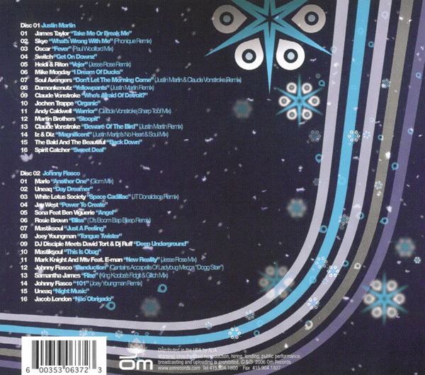 Justin Martin and Johnny Fiasco - OM : Winter Sessions (2xCD, Mixed) - Image 2