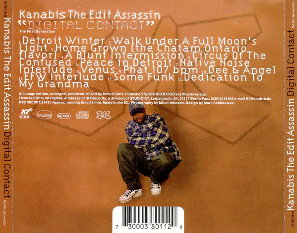 Kanabis The Edit Assassin - Digital Contact (CD, Album) - Image 2
