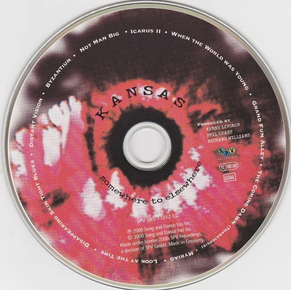 Kansas (2) - Somewhere To Elsewhere (CD, Album) - Image 3