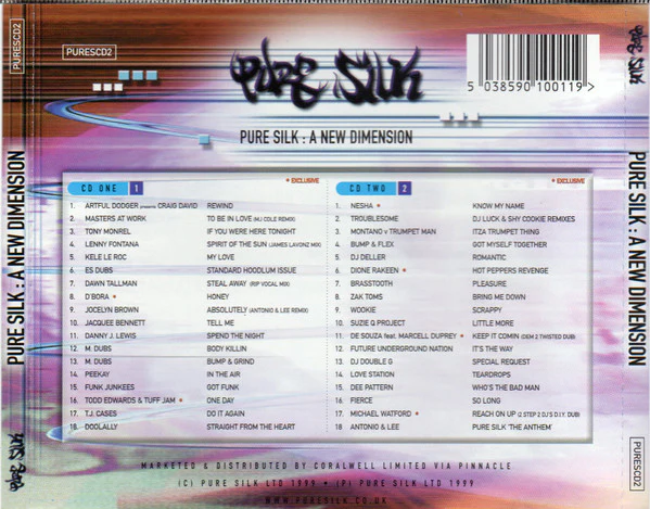 Karl "Tuff Enuff" Brown - Pure Silk: A New Dimension (2xCD, Mixed) - Image 2