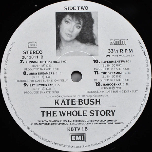 Kate Bush - The Whole Story (LP, Comp) - Image 4