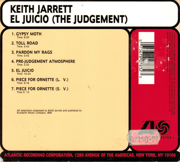 Keith Jarrett - El Juicio (The Judgement) (CD, Album, RE, Dig) - Image 3
