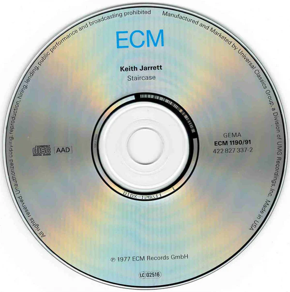 Keith Jarrett - Staircase (CD, Album, RE) - Image 3