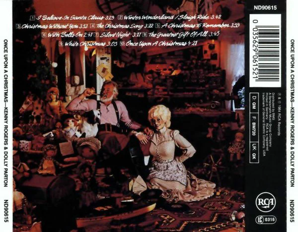 Kenny* & Dolly* - Once Upon A Christmas (CD, Album, RE) - Image 2