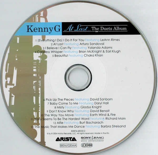 Kenny G - At Last... The Duets Album (CD, Album) - Image 4