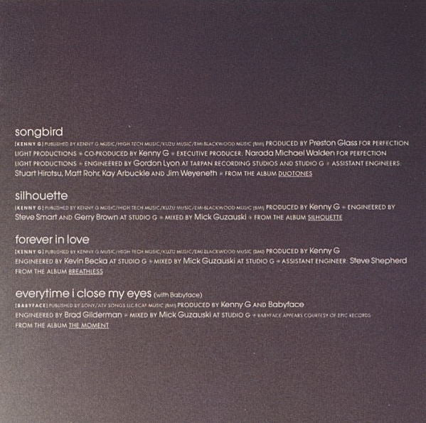 Kenny G  - Greatest Hits (CD, Comp) - Image 5