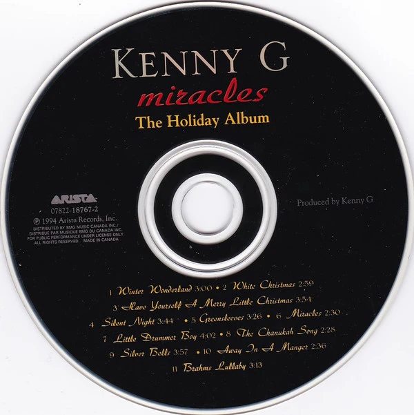Kenny G - Miracles - The Holiday Album (CD, Album) - Image 3