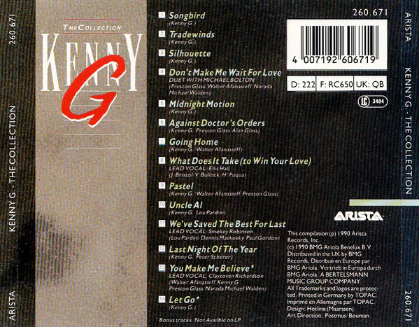Kenny G - The Collection (CD, Comp) - Image 2