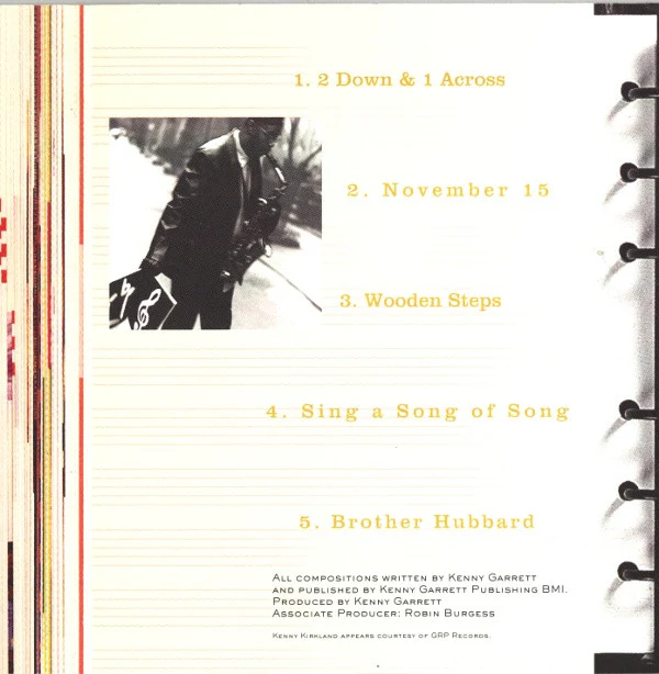 Kenny Garrett - Songbook (CD, Album) - Image 2