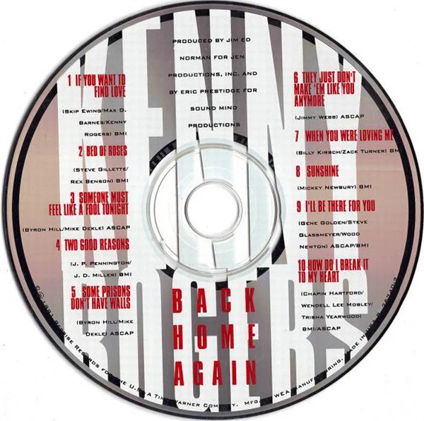 Kenny Rogers - Back Home Again (CD, Album) - Image 5