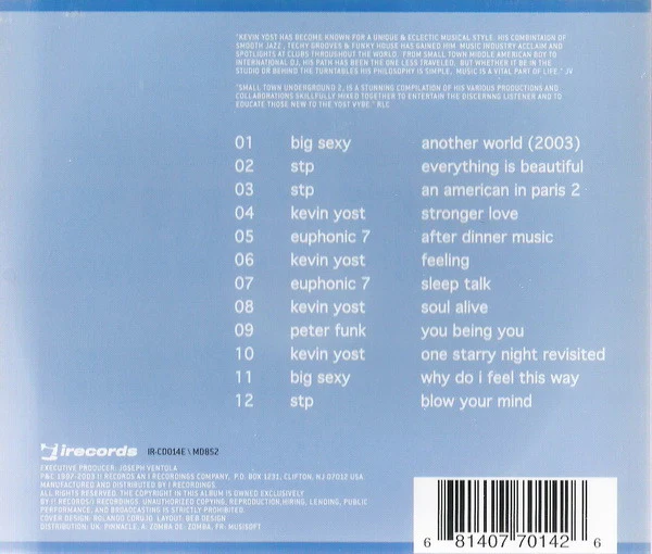 Kevin Yost - Small Town Underground 2 (CD, Mixed) - Image 3