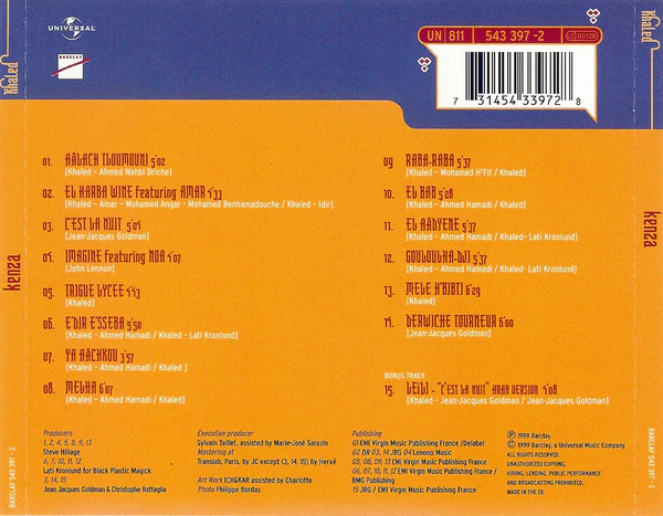 Khaled - Kenza (CD, Album) - Image 2