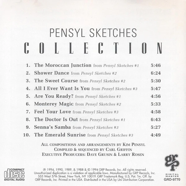 Kim Pensyl - Pensyl Sketches Collection (CD, Comp) - Image 3